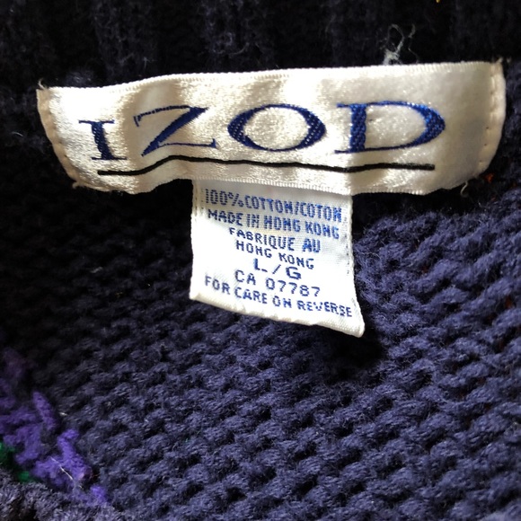 IZOD vintage shaker knit sweater size large - Picture 2 of 3